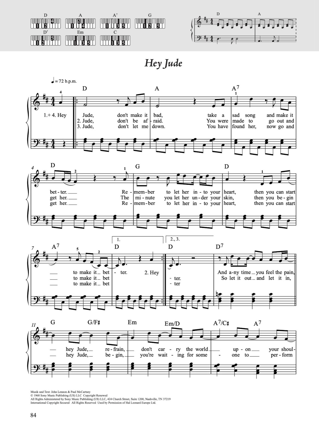Fetenbuch Klavier – Beispielseite 4