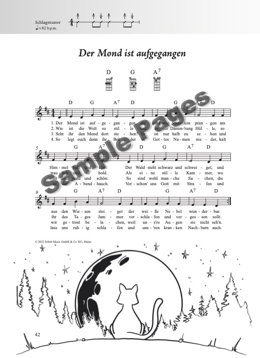 Kinderliederbuch Ukulele – Beispielseite 5