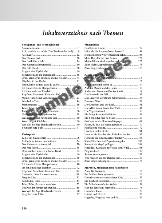 Kinderliederbuch Ukulele – Beispielseite 9