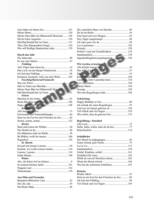 Kinderliederbuch Ukulele – Beispielseite 10