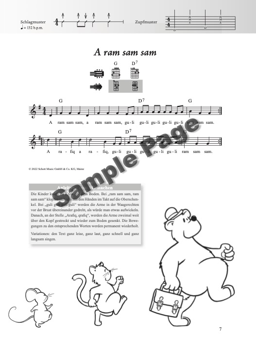 Kinderliederbuch XXL – Beispielseite 3