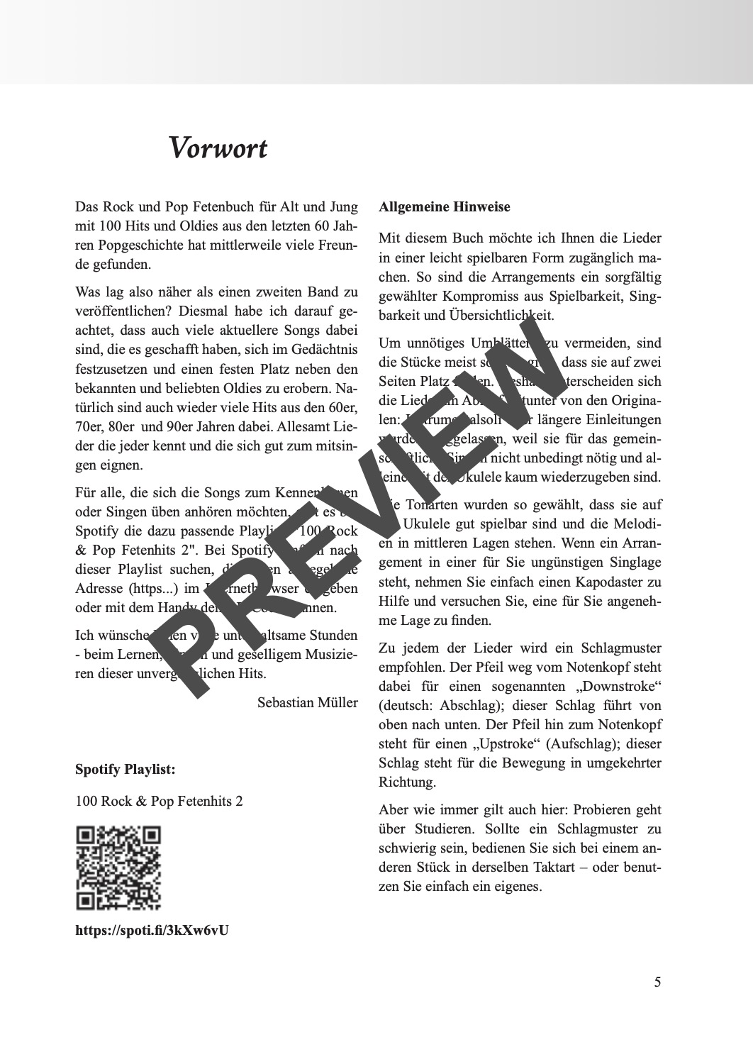 Rock & Pop Fetenbuch 2 Ukulele – Beispielseite 7