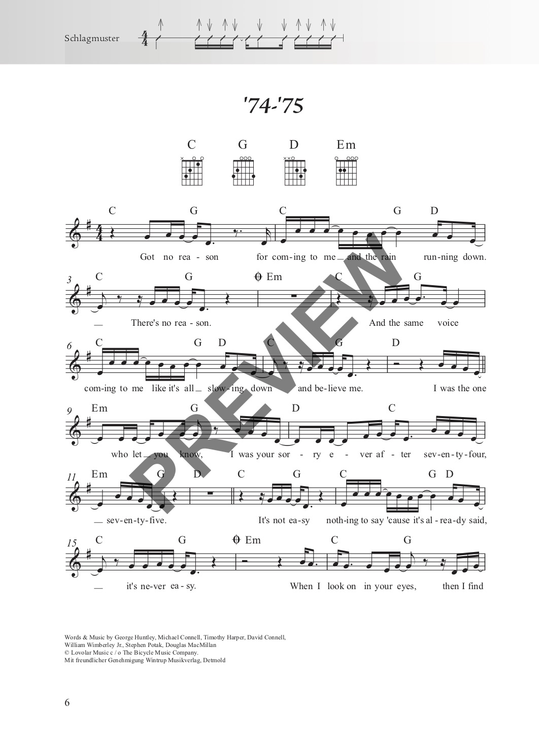 Rock & Pop Fetenbuch Gitarre – Beispielseite 3