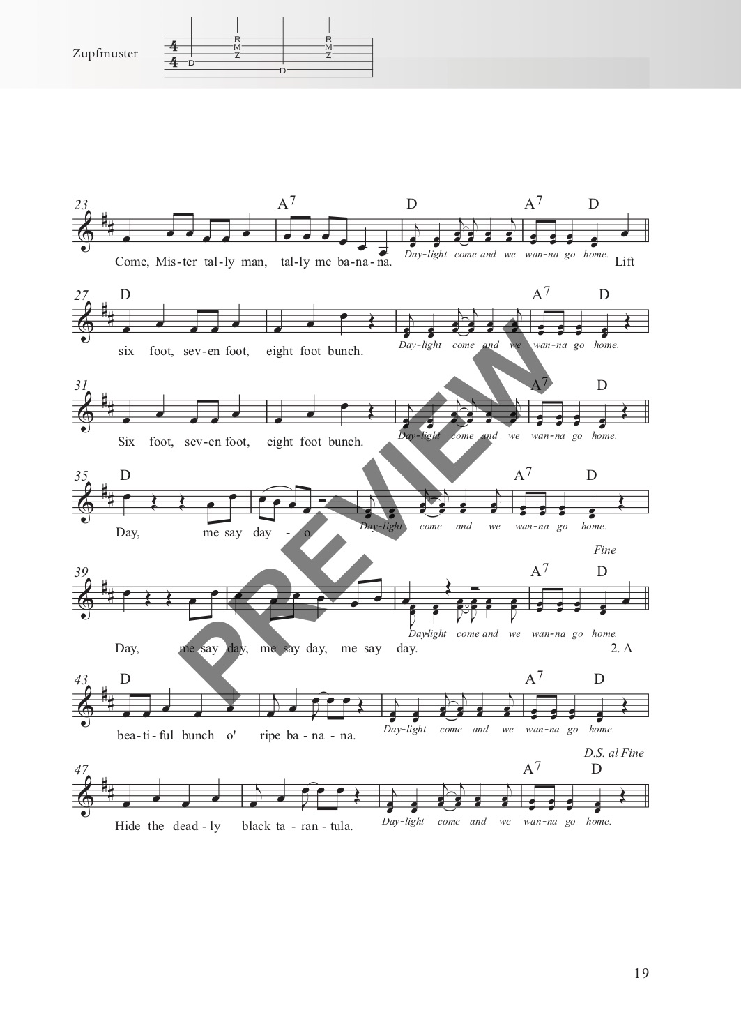Rock & Pop Fetenbuch Gitarre – Beispielseite 5