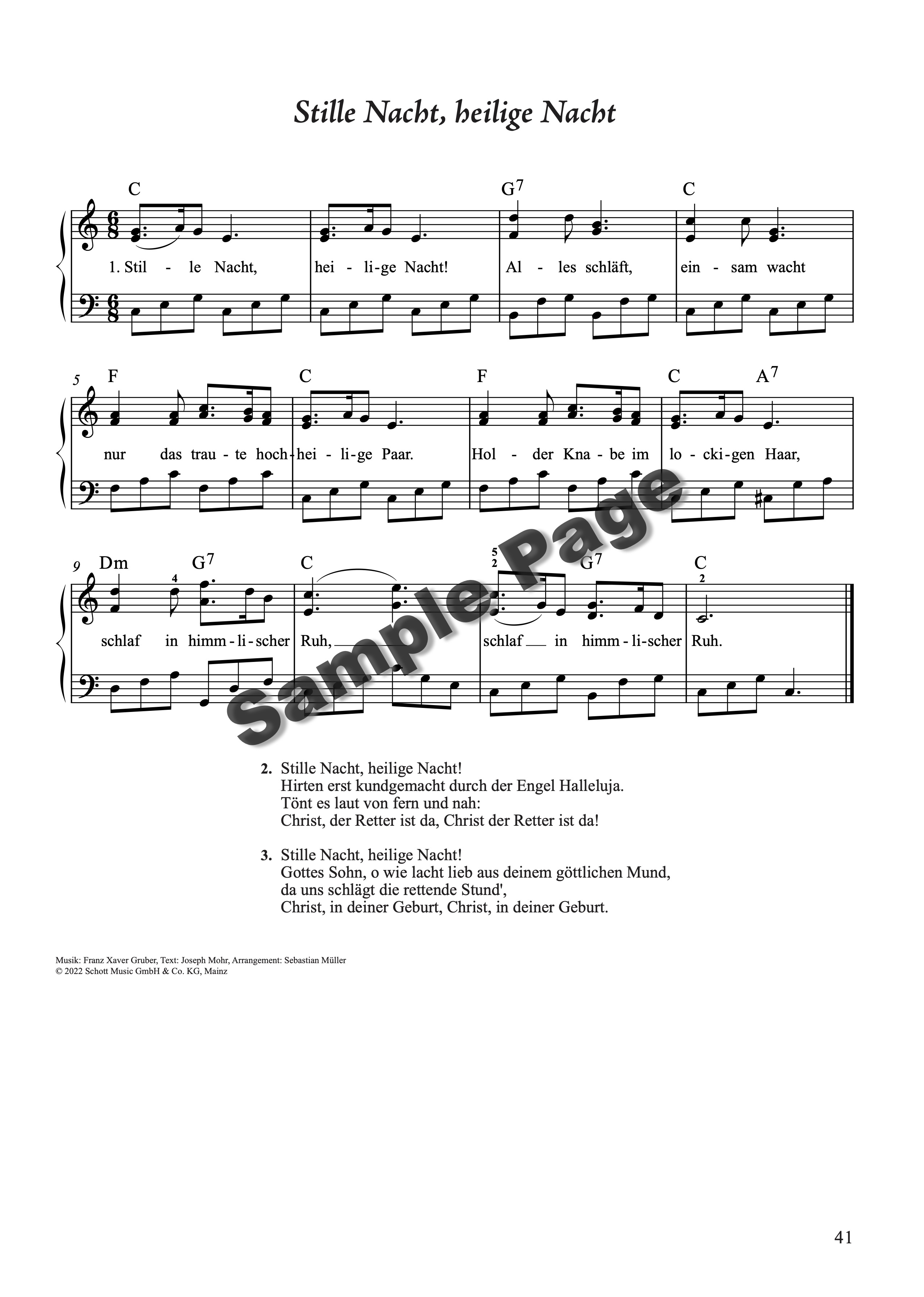 45 Weihnachtslied-Klassiker Klavier – Beispielseite 10