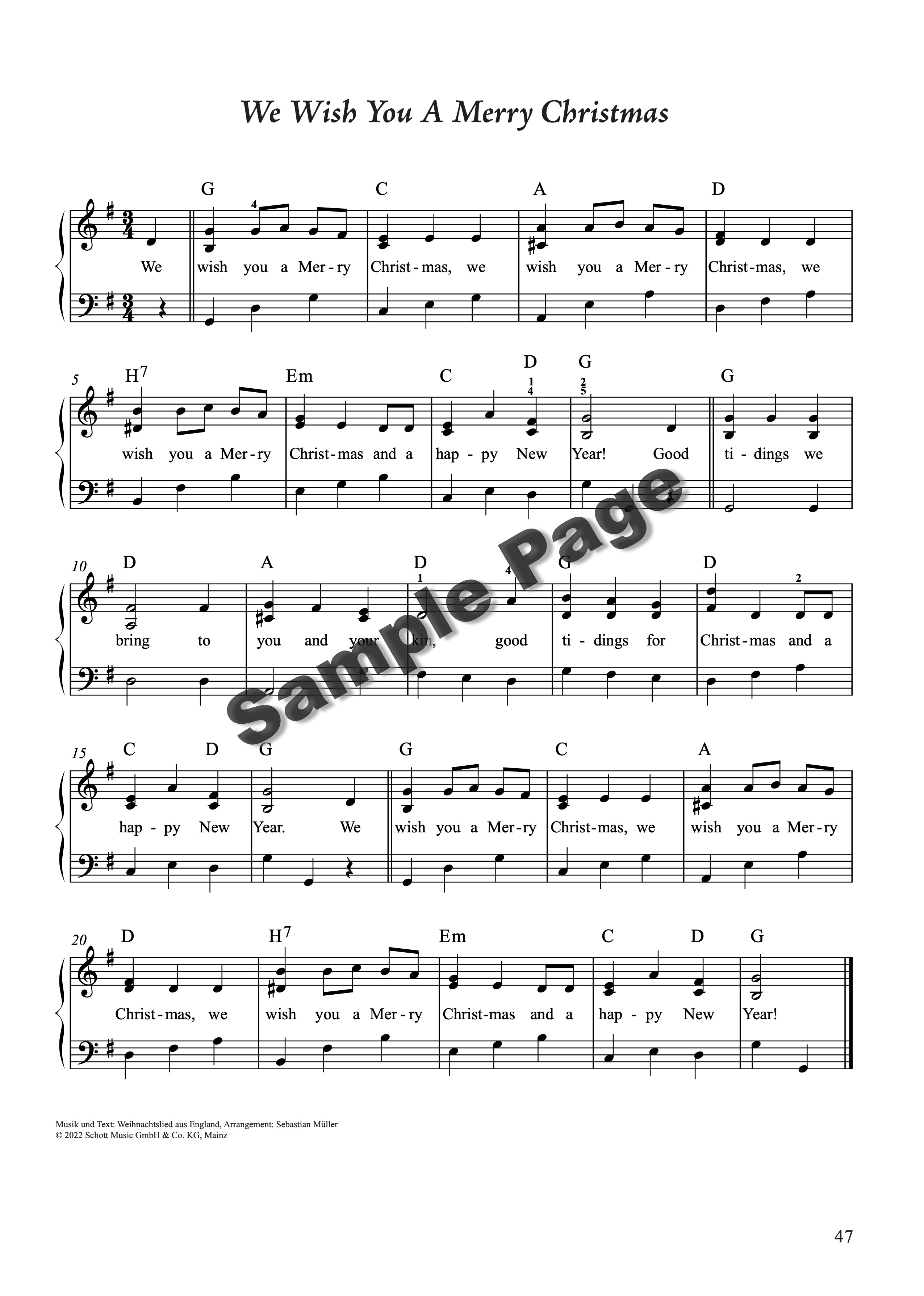 45 Weihnachtslied-Klassiker Klavier – Beispielseite 11