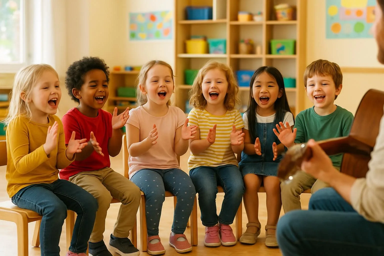 Kinderlieder zum Mitmachen: so klappt die Musikrunde