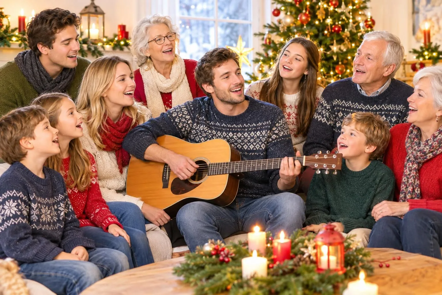 Welche Weihnachtslieder mit Gitarre schnell sitzen